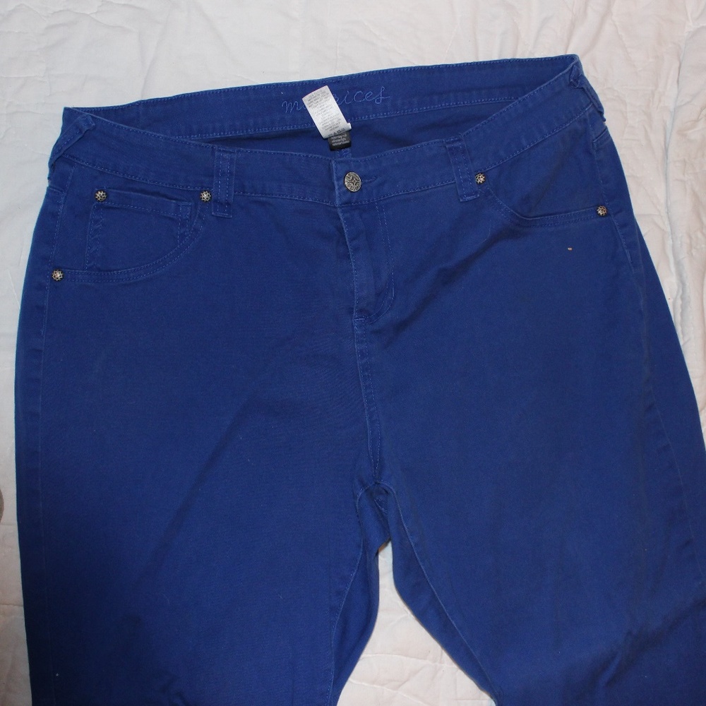 Maurices royal blue skinny jeans